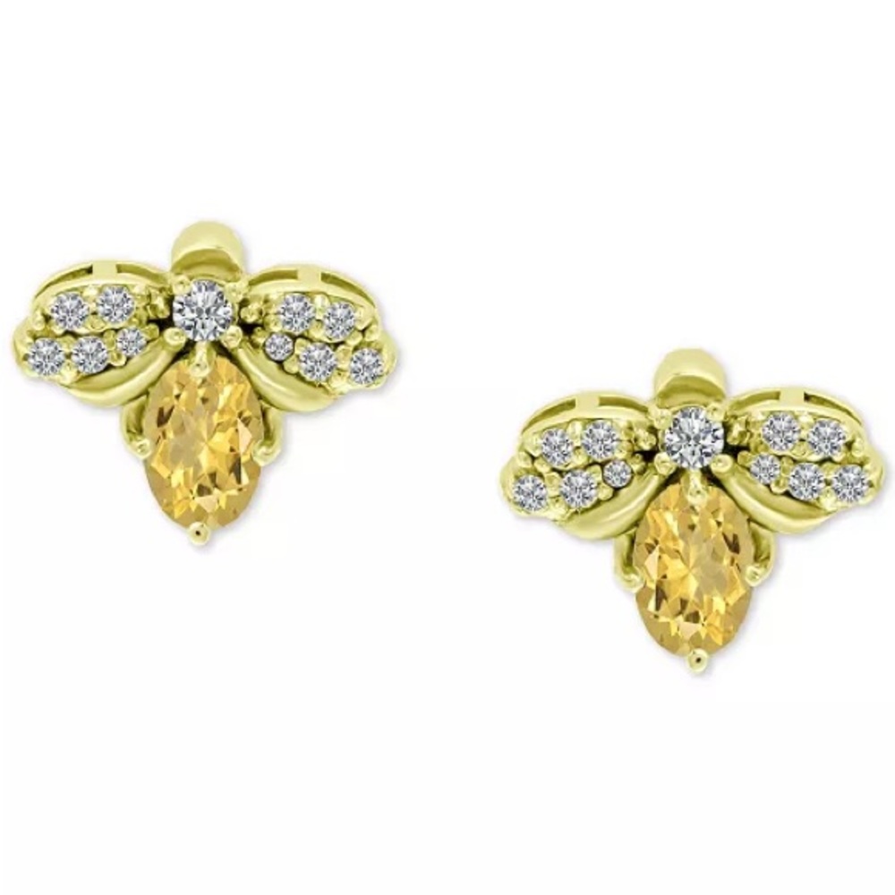 Giani Bernini Cubic Zirconia Bee Studs